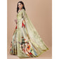 Fantastic Crepe Digital Print Saree With Blouse Piece