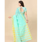 Delightful Cotton Silk Striped Saree With Blouse Piece