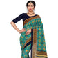 Fabulous Georgette Floral Print Saree With Blouse Piece