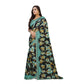 Fabulous Georgette Floral Print Saree With Blouse Piece