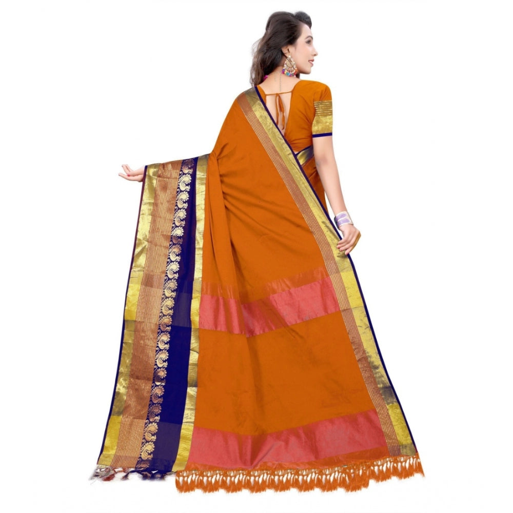 Glorious Jacquard Woven Saree With Blouse Piece