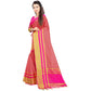 Superb Jacquard Striped Saree With Blouse Piece