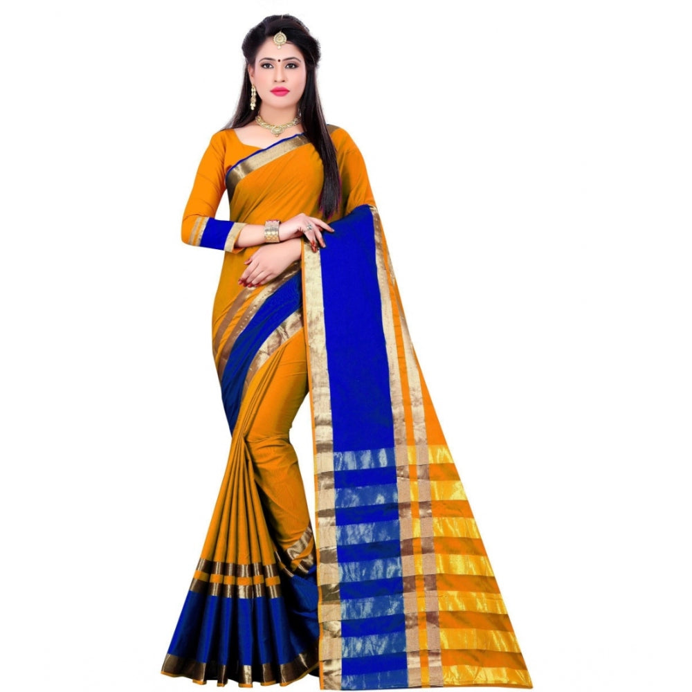 Glorious Jacquard Woven Saree With Blouse Piece