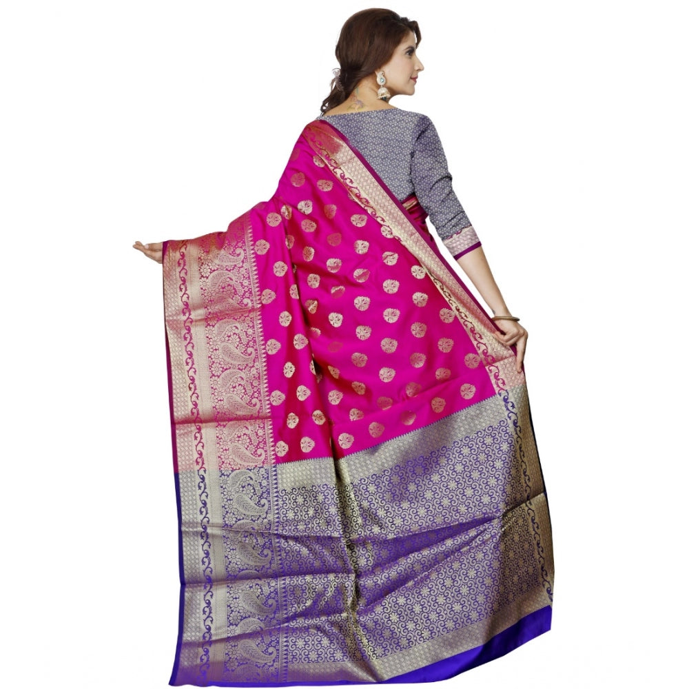 Glorious Jacquard Woven Saree With Blouse Piece