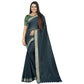 Gracious Cotton Blend Plain Saree With Blouse Piece