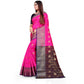 Appealing Silk Blend Woven Saree With Blouse Piece