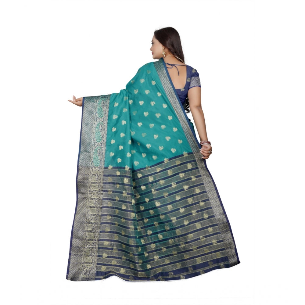 Glorious Jacquard Woven Saree With Blouse Piece