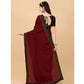 Gracious Chiffon Self Design Saree With Blouse Piece