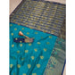 Appealing Silk Blend Woven Saree With Blouse Piece