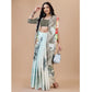 Fantastic Crepe Digital Print Saree With Blouse Piece