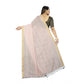 Gracious Cotton Blend Plain Saree With Blouse Piece
