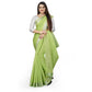 Dazzling Cotton Silk Self Design Saree With Blouse Piece