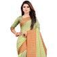 Charming Cotton Silk Checkered Saree With Blouse Piece