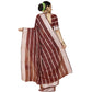 Delightful Cotton Silk Striped Saree With Blouse Piece