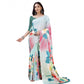 Fantastic Crepe Digital Print Saree With Blouse Piece