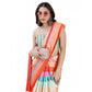 Fantastic Crepe Digital Print Saree With Blouse Piece