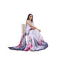 Fantastic Crepe Digital Print Saree With Blouse Piece