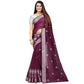 Facinating Cotton Silk Embroidered Saree With Blouse Piece