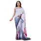Fantastic Crepe Digital Print Saree With Blouse Piece