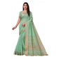 Sophisticated Silk Blend Woven Saree With Blouse Piece
