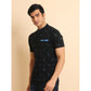 Men's Casual Cotton Printed Mandarin Collar Half Sleeve T Shirt