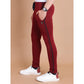 Luxurious Men's Casual Cotton Striped Full Length Track Pant