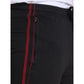 Luxurious Men's Casual Cotton Striped Full Length Track Pant