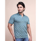 Dashing Men's Casual Cotton Printed Polo Neck Half Sleeve T Shirt