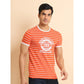 Dashing Men's Casual Cotton Printed Round Neck Half Sleeve T Shirt