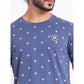 Men's Casual Cotton Printed Round Neck Half Sleeve T Shirt
