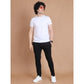 Luxurious Men's Casual Cotton Striped Full Length Track Pant