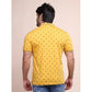 Dashing Men's Casual Cotton Printed Polo Neck Half Sleeve T Shirt