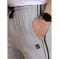 Luxurious Men's Casual Cotton Striped Full Length Track Pant