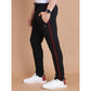Luxurious Men's Casual Cotton Striped Full Length Track Pant