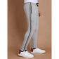 Luxurious Men's Casual Cotton Striped Full Length Track Pant