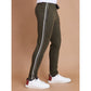 Luxurious Men's Casual Cotton Striped Full Length Track Pant