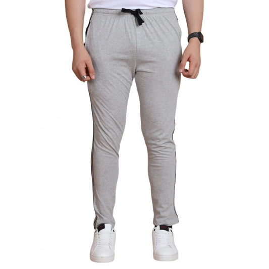 Luxurious Men's Casual Cotton Striped Full Length Track Pant
