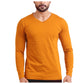 Dashing Men's Casual Cotton Solid V Neck Full Sleeve T Shirt