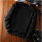 Men's Casual Fleece Solid Round Neck Long Sleeves Sweatshirt