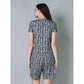 Trendy Cotton Blended Printed Round Neck Half Sleeve Top Shorts Set