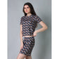 Trendy Cotton Blended Printed Round Neck Half Sleeve Top Shorts Set