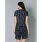 Trendy Cotton Blended Printed Round Neck Half Sleeve Top Shorts Set