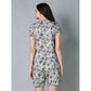 Trendy Cotton Blended Printed Round Neck Half Sleeve Top Shorts Set
