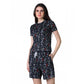 Trendy Cotton Blended Printed Round Neck Half Sleeve Top Shorts Set