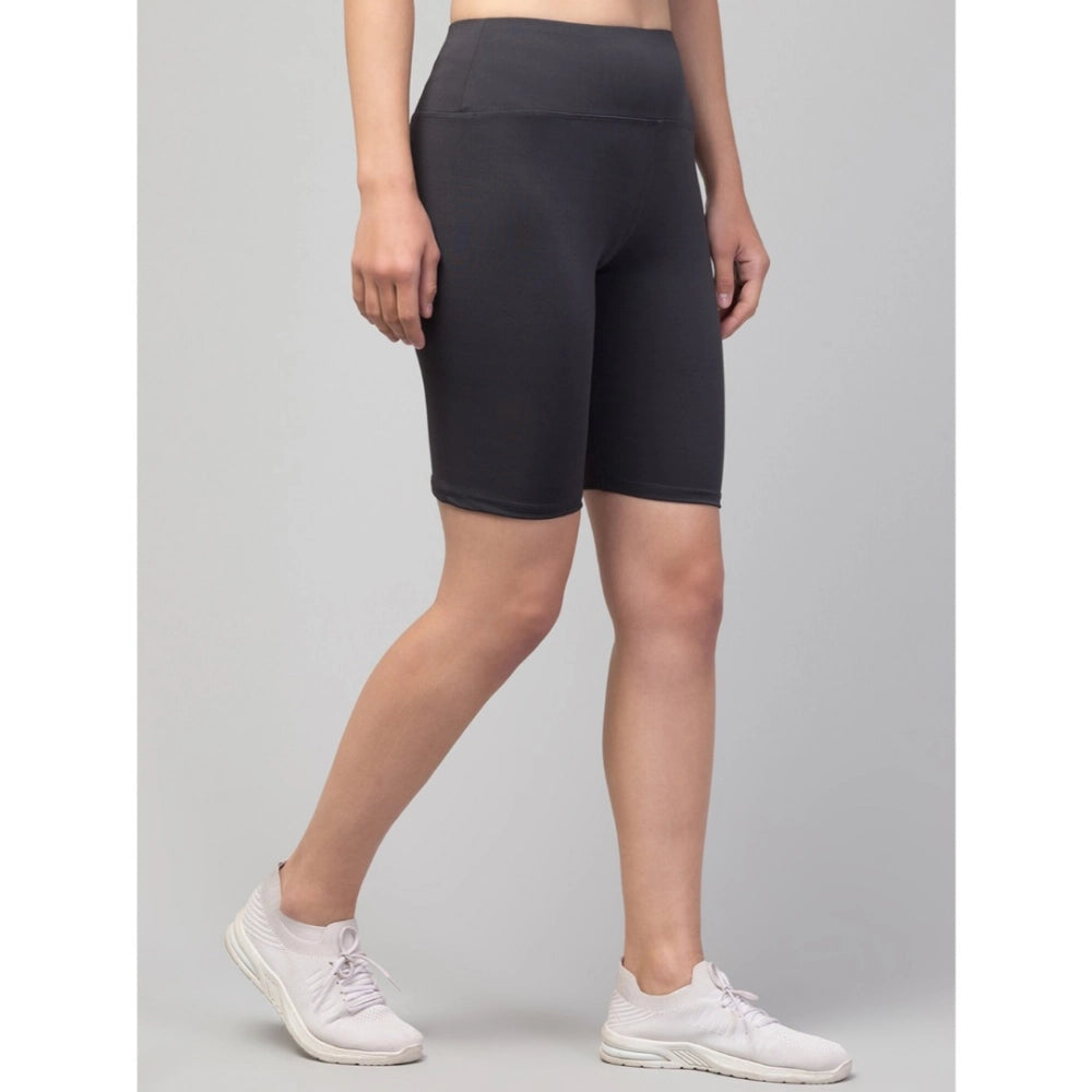 Sassy Women's Polyester Solid Above Knee High Rise Shorts