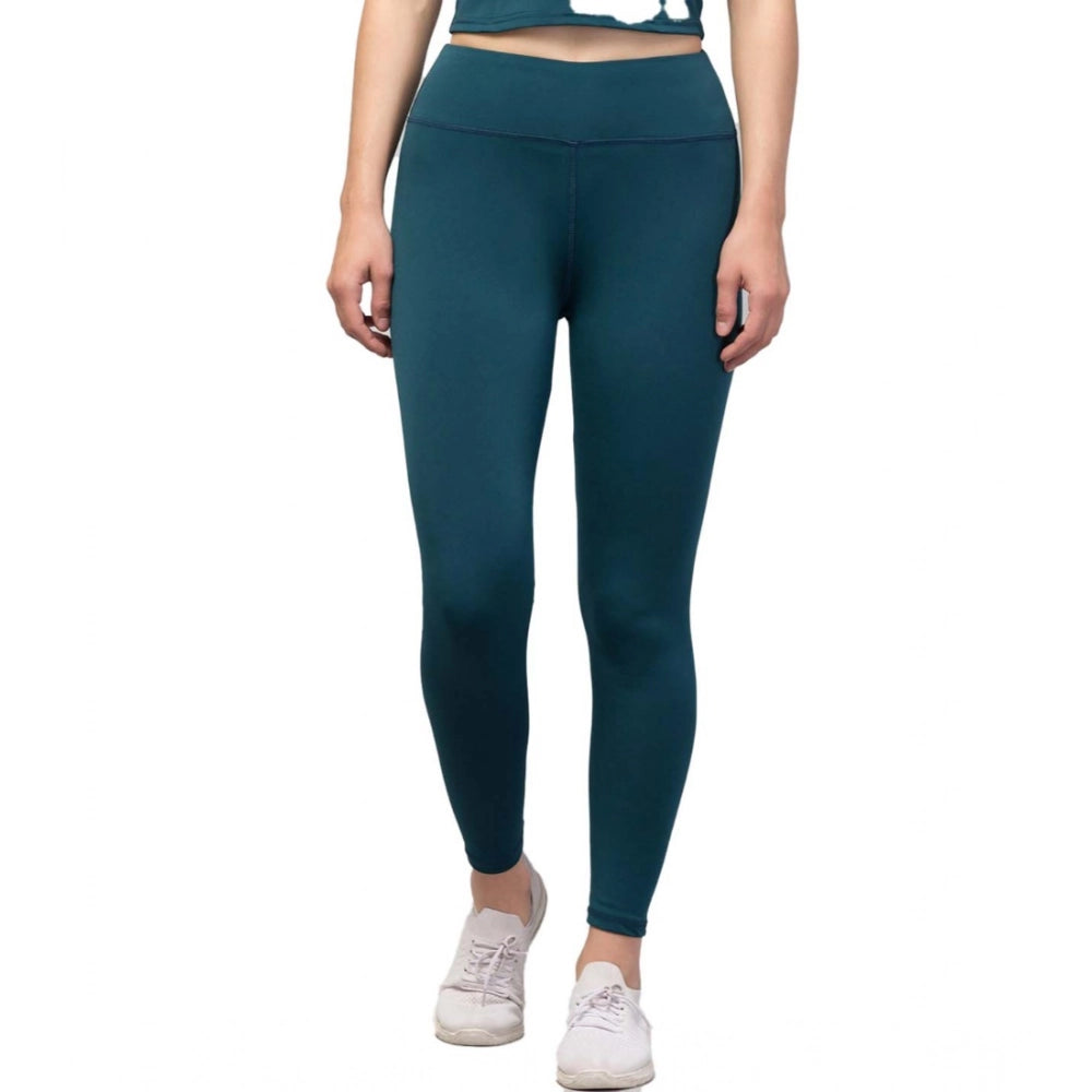 Urbane Women's Polyester Solid Ankle Length High Rise Tights