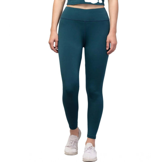 Urbane Women's Polyester Solid Ankle Length High Rise Tights