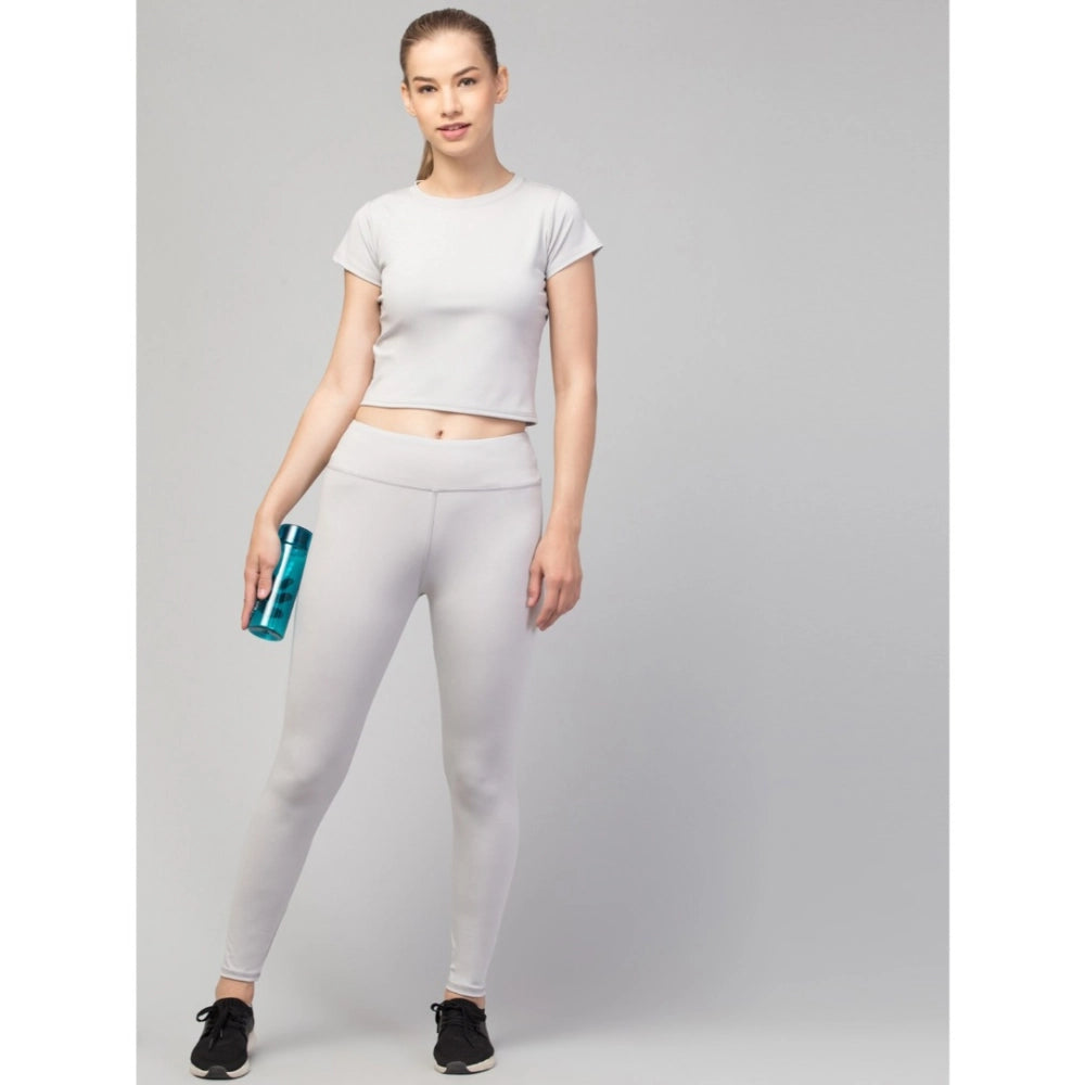 Urbane Women's Polyester Solid Ankle Length High Rise Tights