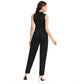 Urbane Women's Knitting strachable Solid Round Neck Sleeveless Jumpsuit