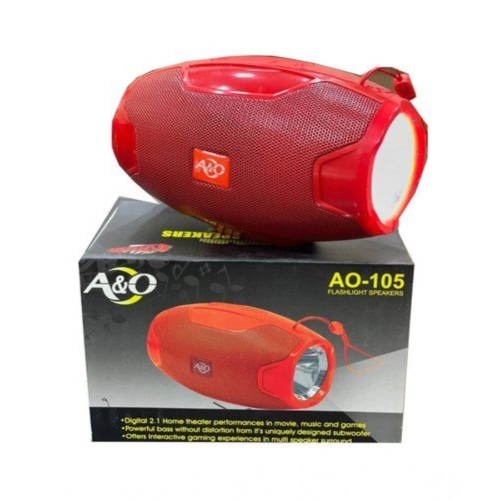 Trendy Plastic Rubber Wireless AO105 Bluetooth Speaker